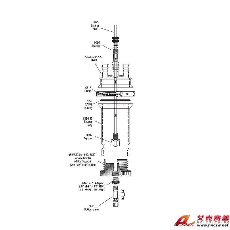 JULABO優(yōu)萊博 2000ml 單層過濾釜，CRS6384-129