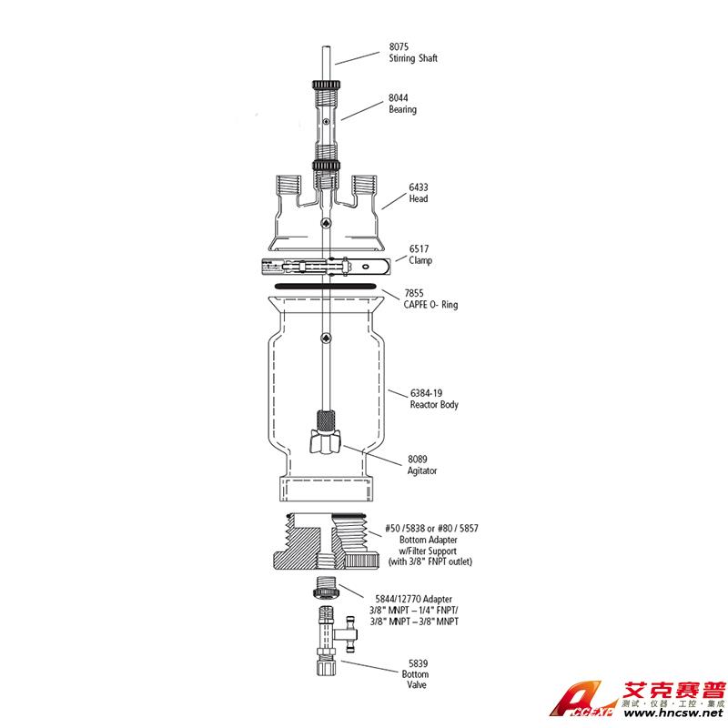 JULABO優(yōu)萊博 3000ml 單層壓力過濾釜，CRS6384-243