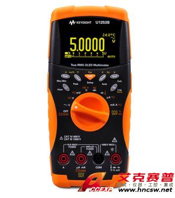 keysight是德 U1253B 手持式數(shù)字萬用表，4位半，OLED 顯示屏
